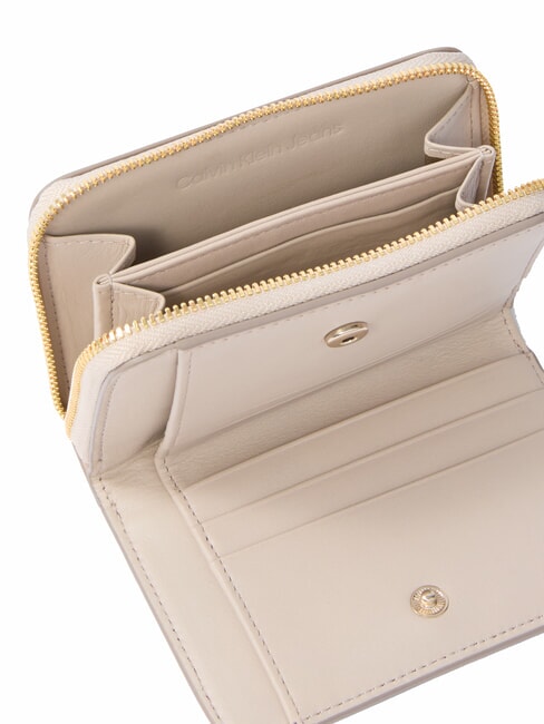 CKJ MINIMAL MONOGRAM Medium Leather Wallet chateau - Women’s Wallets