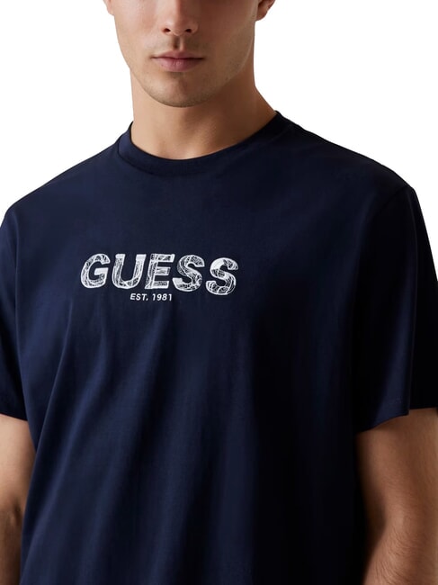 BSC EMBROIDERY LOGO Cotton T-shirt with embroidered logo smart blue multi - T-shirt