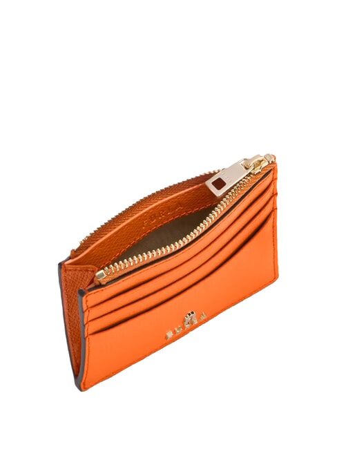 CAMELIA Leather card holder / coin purse paprika - Women’s Wallets