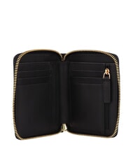 THE BRIDGE CECILIA Medium zip around leather wallet Black Gold - Women’s Wallets - 2