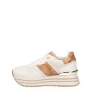 ALVIERO MARTINI PRIMA CLASSE GEO JR Platform sneakers White / Geo Beige - Women’s shoes - 3