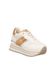 ALVIERO MARTINI PRIMA CLASSE GEO JR Platform sneakers White / Geo Beige - Women’s shoes - 5