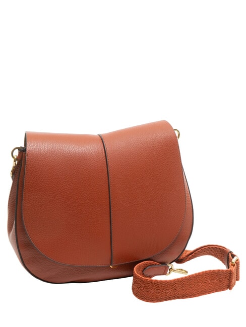 HELENA ROUND Small leather shoulder bag brick red - Women&rsquo;s Bags