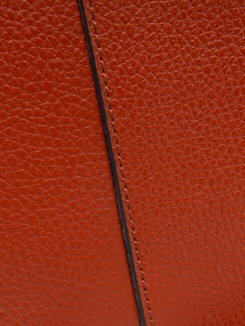 HELENA ROUND Small leather shoulder bag brick red - Women&rsquo;s Bags