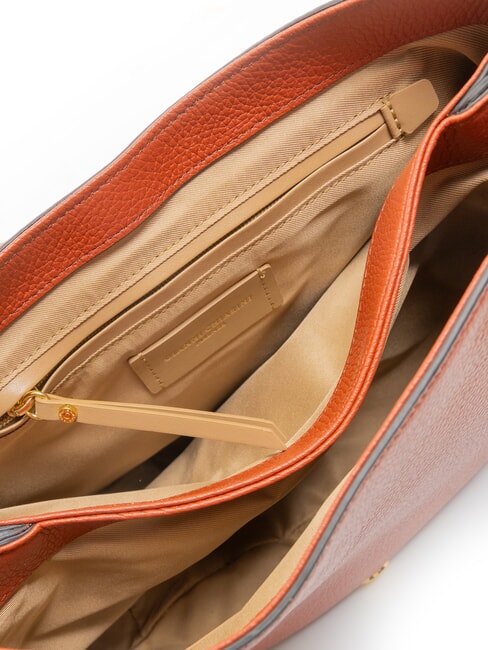 HELENA ROUND Small leather shoulder bag brick red - Women&rsquo;s Bags