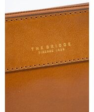 THE BRIDGE DANTE  Leather Necessaire Cognac / Gold - Sachets & Travels Cases - 4
