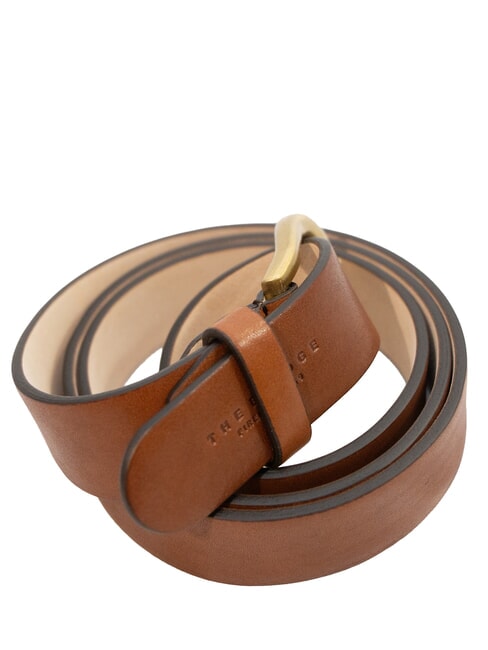 BERENICE Women's Leather Belt BROWN - Belts