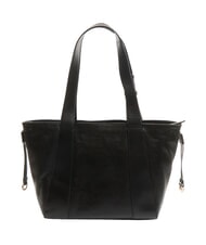 THE BRIDGE CARLOTTA Leather shopping bag Black Gold - Women’s Bags - 4