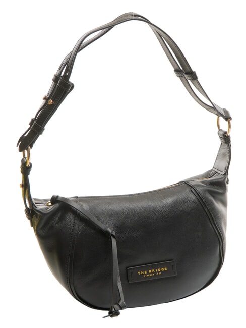 DOMITILLA  Shoulder bag, leather Black Gold - Women’s Bags