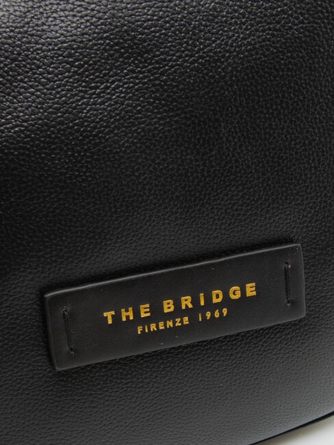 DOMITILLA  Shoulder bag, leather Black Gold - Women’s Bags