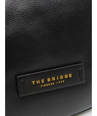 THE BRIDGE DOMITILLA  Shoulder bag, leather Black Gold - Women’s Bags - 3