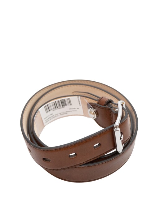 BRUNELLESCHI  Leather belt Brown / Palladium - Belts