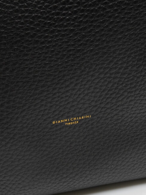 BLOOM Shoulder shopper, in leather Black - Women’s Bags