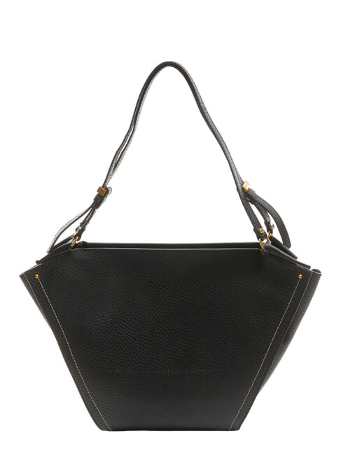 BLOOM Shoulder shopper, in leather Black - Women’s Bags