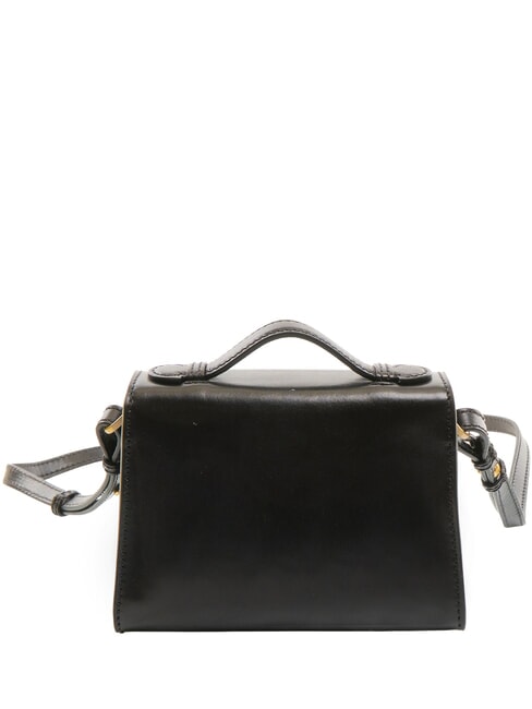 IRENE  Mini shoulder bag, in leather Black Gold - Women’s Bags