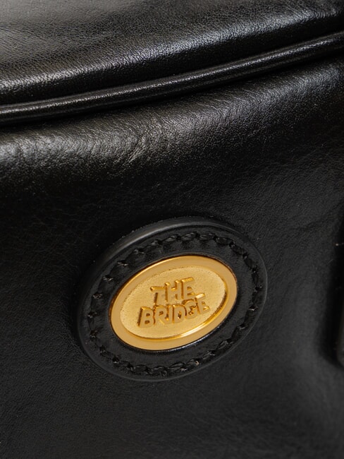 STORY DONNA Mini Handbag, with shoulder strap Black Gold - Women’s Bags