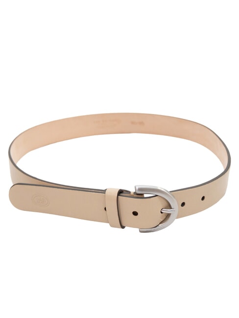 BERENICE  Leather belt butter abb. ruthenium w. - Belts