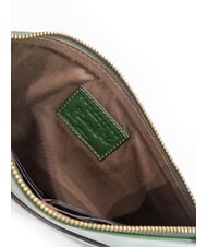 THE BRIDGE LUCREZIA Clutch bag with leather cuff english green abb. gold - Women’s Bags - 5