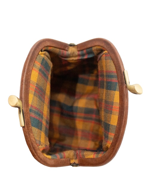 STORY  Leather coin purse BROWN - Men’s Wallets