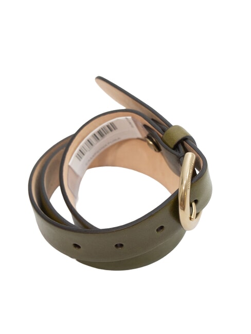 BERENICE  Leather belt thyme abb gold - Belts
