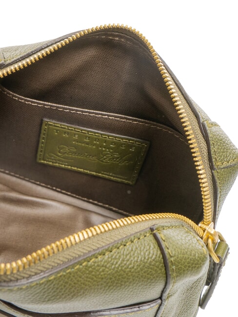 GEMMA  Leather Beauty Case thyme abb gold - Beauty Case