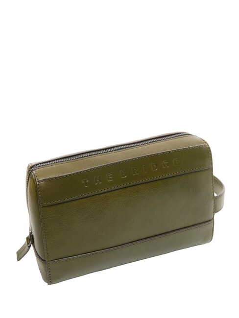 GIACOMO  Beauty in leather thyme/dark ruthenium - Beauty Case