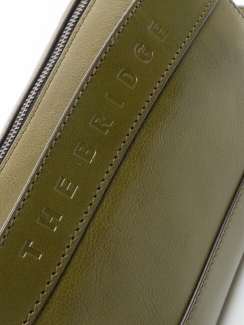 GIACOMO  Beauty in leather thyme/dark ruthenium - Beauty Case