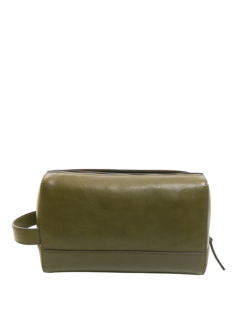 GIACOMO  Beauty in leather thyme/dark ruthenium - Beauty Case
