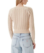 GUESS GISELLE Cable knit cardigan with buttons - Women's Sweaters