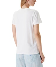 GUESS FLOWER BLING T-shirt with print and application purwhite - T-shirt - 2