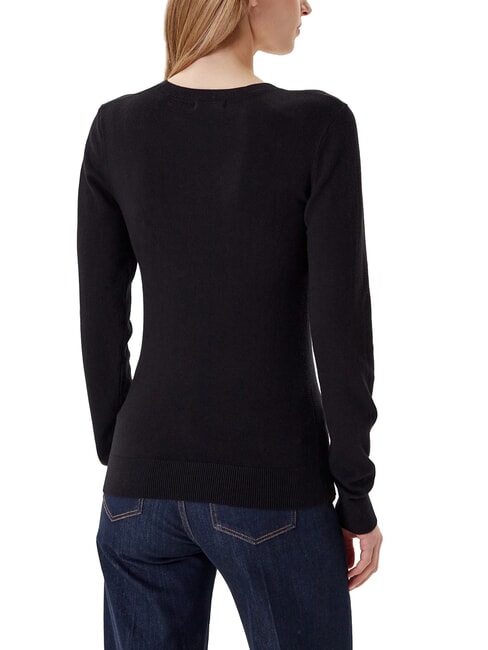 KENZIE LOGO V-neck sweater jetbla - Women's Sweaters