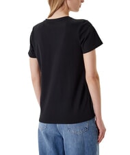 GUESS FLOWER BLING T-shirt with print and application - T-shirt