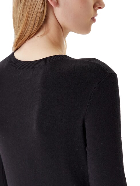 KIARA TRIANGLE LOGO Crewneck sweater with rhinestones jetbla - Women's Sweaters