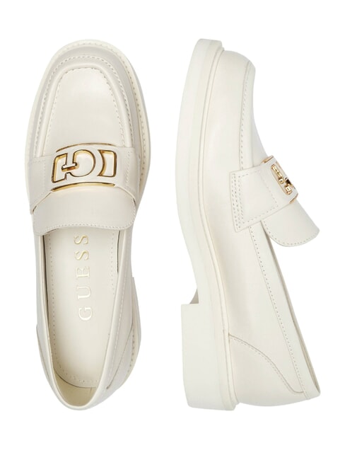 SHUTTLE  Leather moccasins ivory - Women&rsquo;s shoes