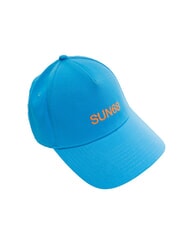 SUN68 LOGO Cotton baseball cap turquoise - Hats - 2