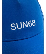 SUN68 LOGO Cotton baseball cap blue - Hats - 3