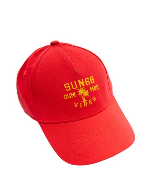 LOGO Baseball cap fire red - Hats