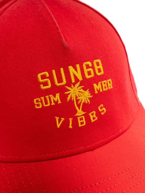 LOGO Baseball cap fire red - Hats