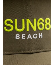 SUN68 LOGO Cotton baseball cap dark military - Hats - 3