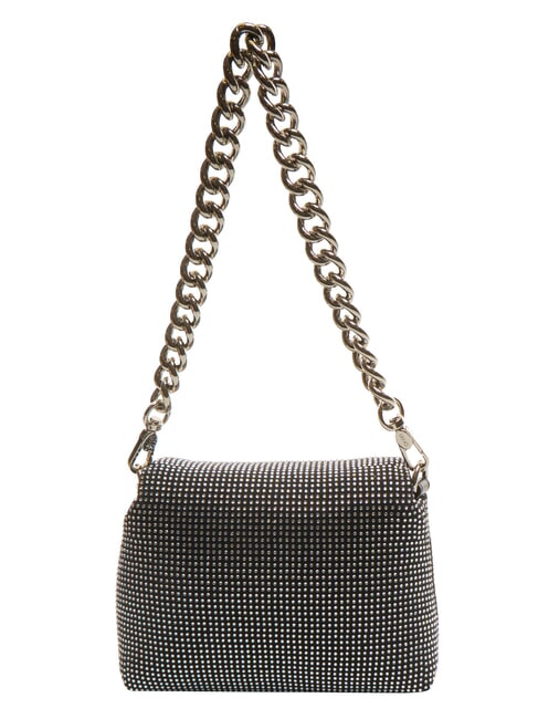LAPUFFY Micro shoulder bag with rhinestones black/steel - Women&rsquo;s Bags