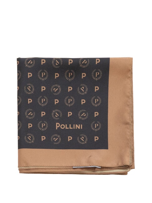 FLOWERS TWILL Printed scarf black flowers - Scarves