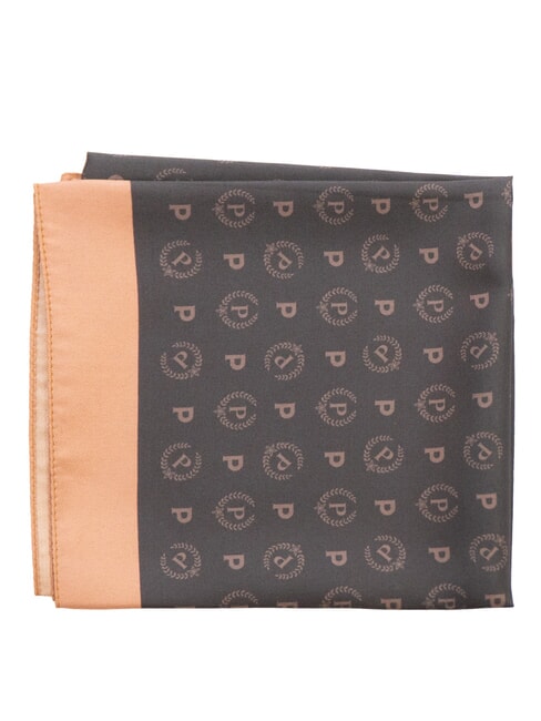 FLOWERS TWILL Printed scarf brown flowers - Scarves