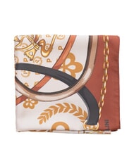 POLLINI HEARTS TWILL Scarf brown chain - Scarves - 3