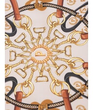 POLLINI HEARTS TWILL Scarf brown chain - Scarves - 4