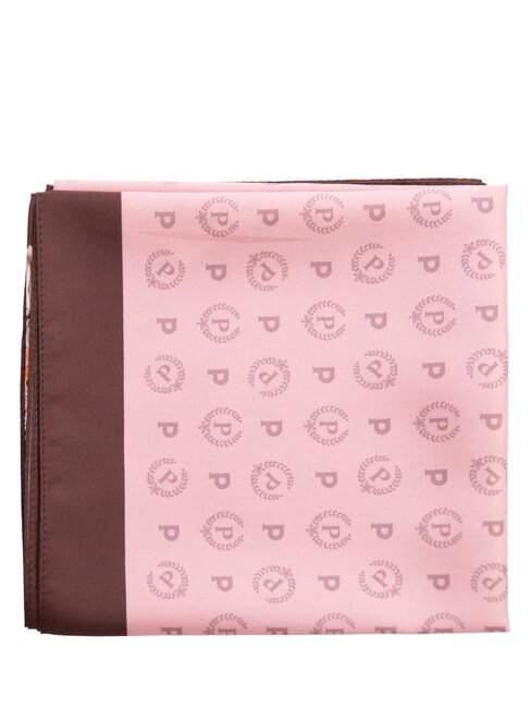 FLOWERS TWILL Printed scarf pink flowers - Scarves