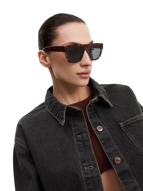 SQUARED OFF SHADES Sunglasses cheetah tortoise - Woman glasses