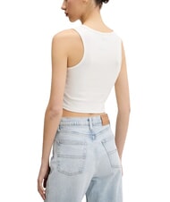 VANS BLUR Logo Print Crop Top Tank Top - T-shirt