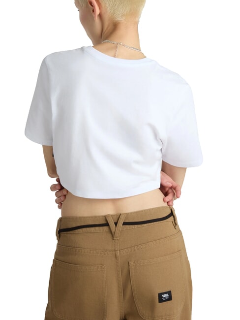 FLYING V Logo crop top t-shirt white - T-shirt