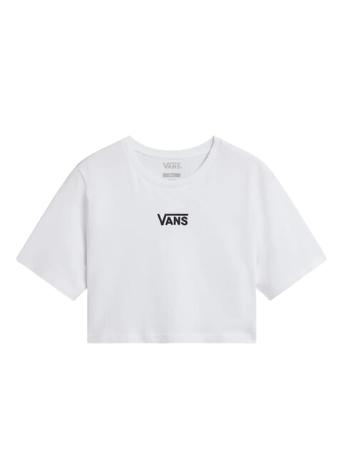 FLYING V Logo crop top t-shirt white - T-shirt