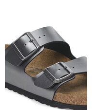 BIRKENSTOCK ARIZONA Metallic slipper sandal black - Women’s shoes - 5